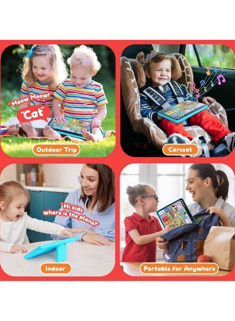 Educational Tablet for Toddlers 1-3 Years Old, Trilingual Learning Toys with Music and Sound, Montessori Speech Therapy Toys for 1 Year Olds, Musical Toys for 12-18 Months, STEM Toys for Toddlers 1-2 Years Old, Gifts for 2-3 Year Olds - Image 5