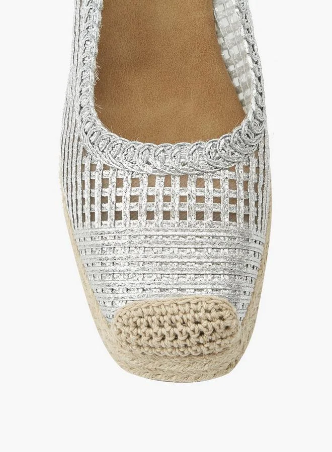 Peppermint SILVER Women Espadrille Slingback Mules for Women | Best Price UAE