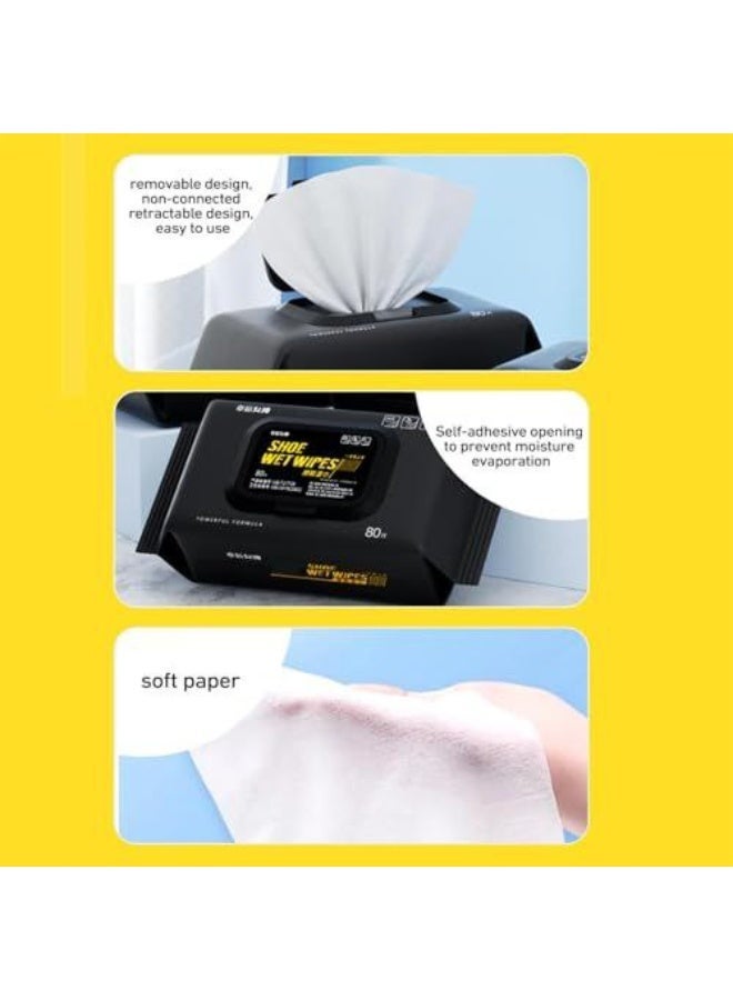 Shoe Cleaning Wet Wipes – 80 Count - Image 1