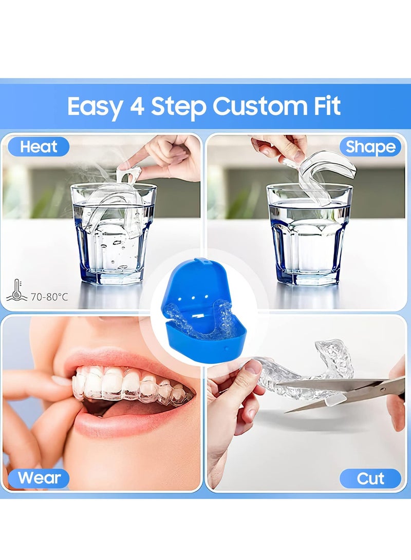 VIUAUAX Mouth Guard for Grinding Teeth, 4 Pcs Mouth Guard for Sleeping at Night, Reusable Mouth Guards for Clenching Teeth at Night  - Image 5