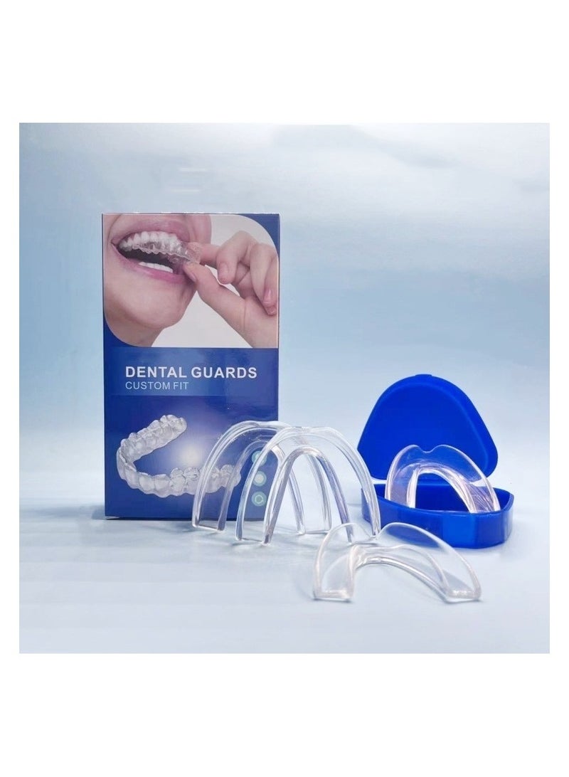 VIUAUAX Mouth Guard for Grinding Teeth, 4 Pcs Mouth Guard for Sleeping at Night, Reusable Mouth Guards for Clenching Teeth at Night - Image 1
