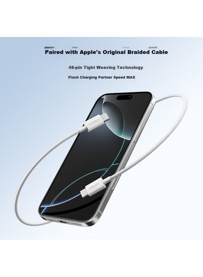 Cuktech Cooltech 40w Apple 16/15 Charger Charging Cable Gallium Nitride Set Compatible With 30w For Iphone 16/15 Pro Max/plus/ipad Fast Charging Head Type-c - Image 2