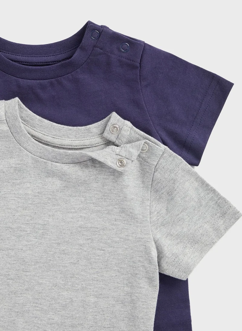 mothercare Kids 2 Pack Essential T-Shirt