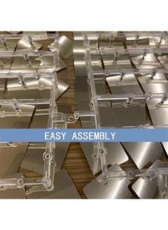 Beauenty Easy Setup 12 Panels Silver Sequin Shimmer Wall Backdrop Panels for Party Decor for Wedding, Anniversary, Birthday, Engagement and Bachelorette Party (Silver)  - Image 5