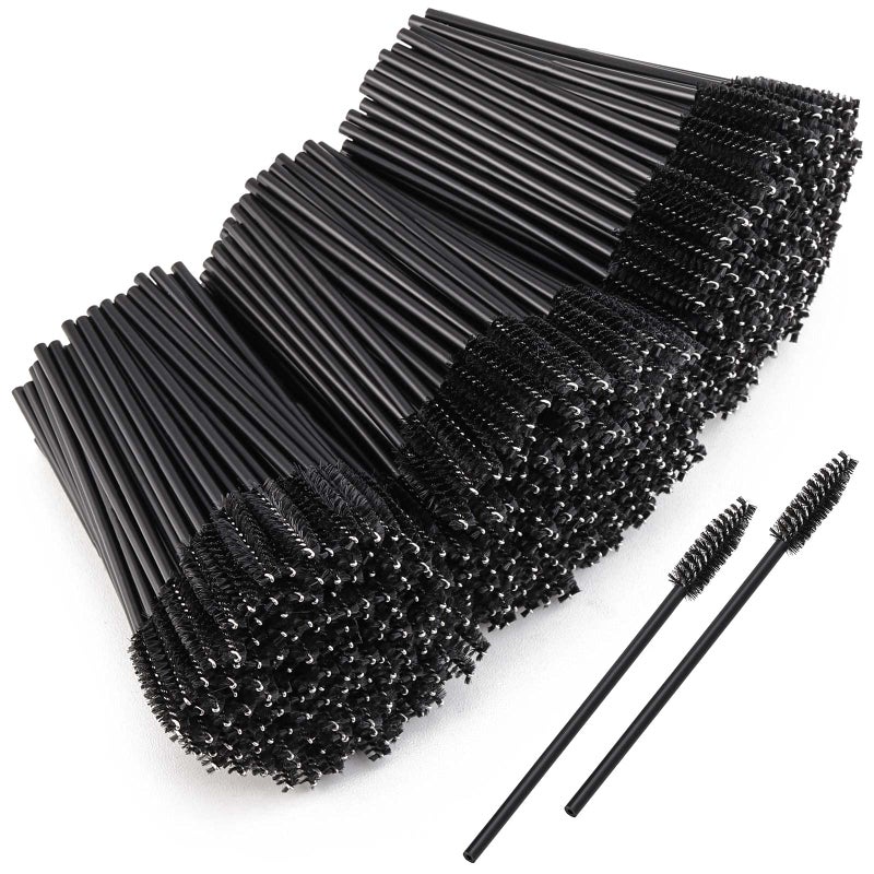 LoveBB Disposable Mascara Wands Brush Makeup Spoolies Bulk for Eyelash Extensions, Black (1000 Pieces) - Image 1