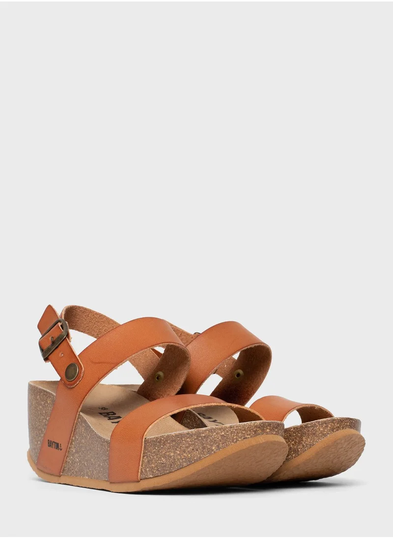 BAYTON Selene Multi Strap Wedge Sandals