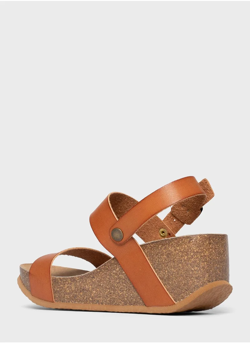 BAYTON Selene Multi Strap Wedge Sandals