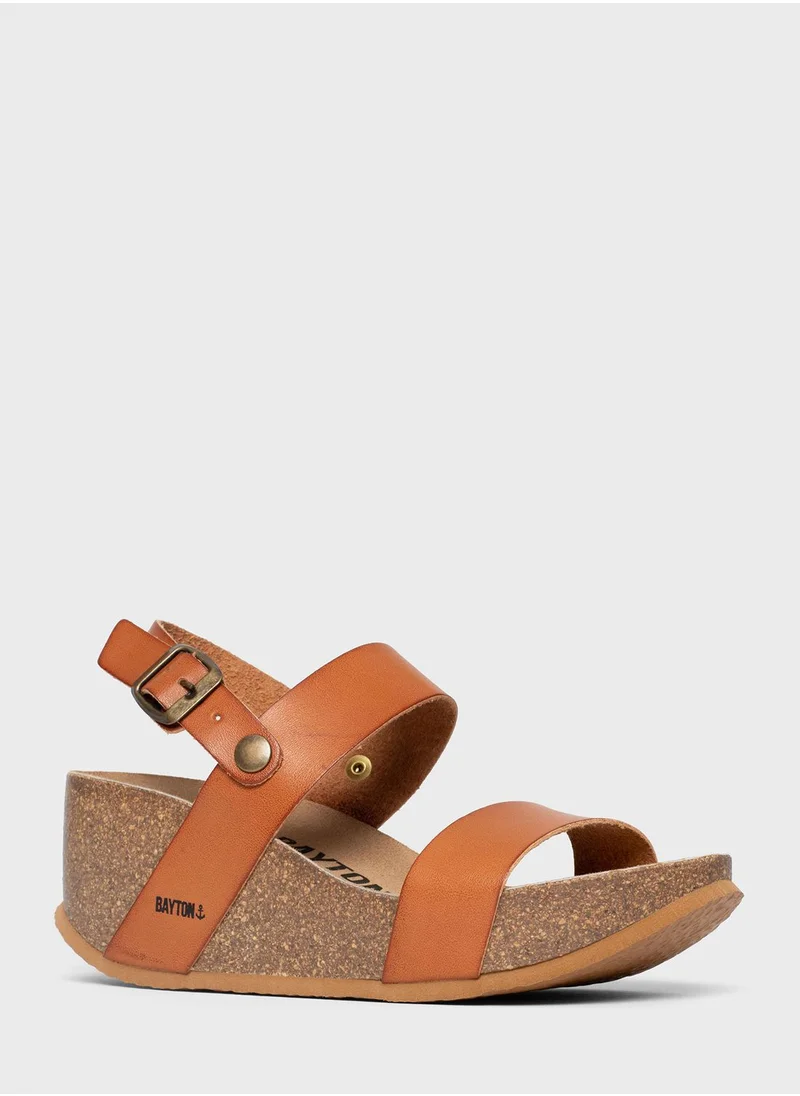 BAYTON Selene Multi Strap Wedge Sandals
