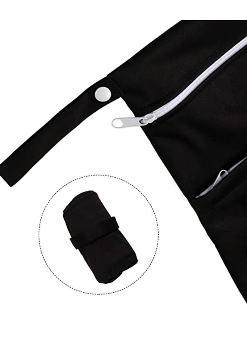 Generic 2-Piece Wet Dry Bag for Cloth Diapers Travel Beach Pool Yoga Gym Bag for Swimsuits Wet Clothes 2 pcs  - Image 4