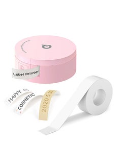 L1 Plus Label Maker Mini Pocket Thermal Printer All in One BT Connect Prince Tag DIY Date Journal Study Sticker Labeling Machine with 1 White Tape Roll for Office Home Organization USB Rechargeable