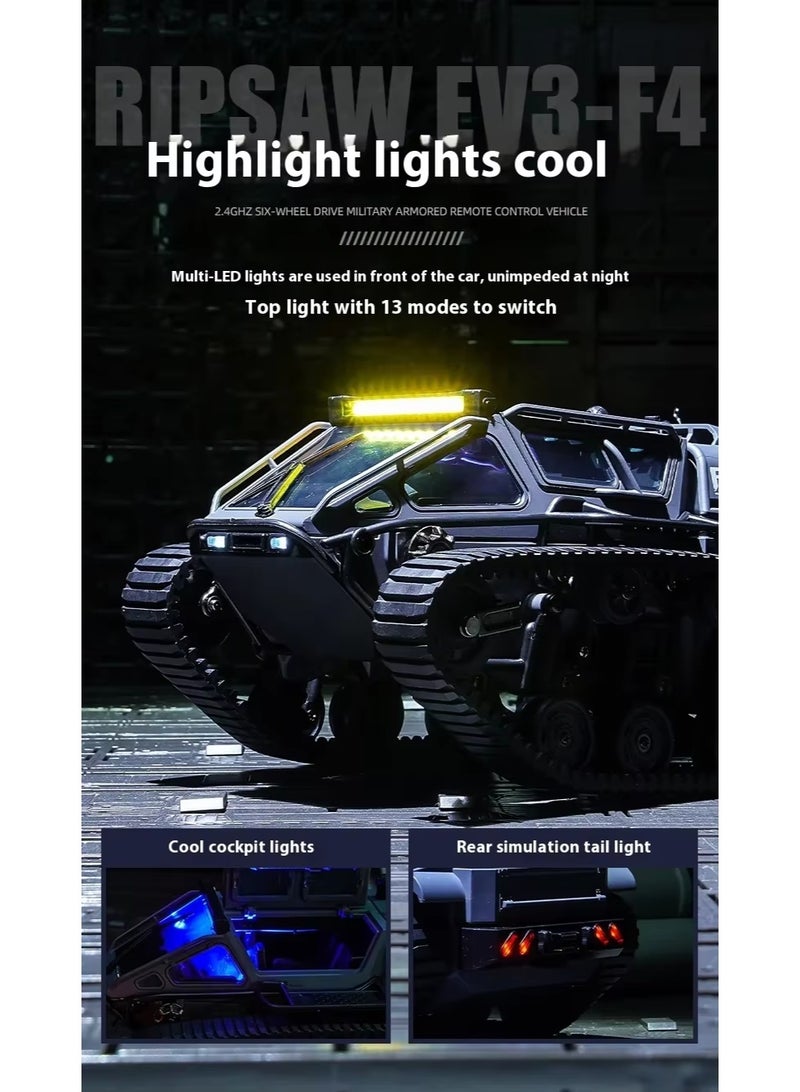 BlueFire 2.4Ghz Remote Control Tank Toy - 15KM/H High-Speed All-Terrain Off-Road RC Crawler with Rechargeable Battery, 360° Drift & Climbing for Adults and Kids - Image 4