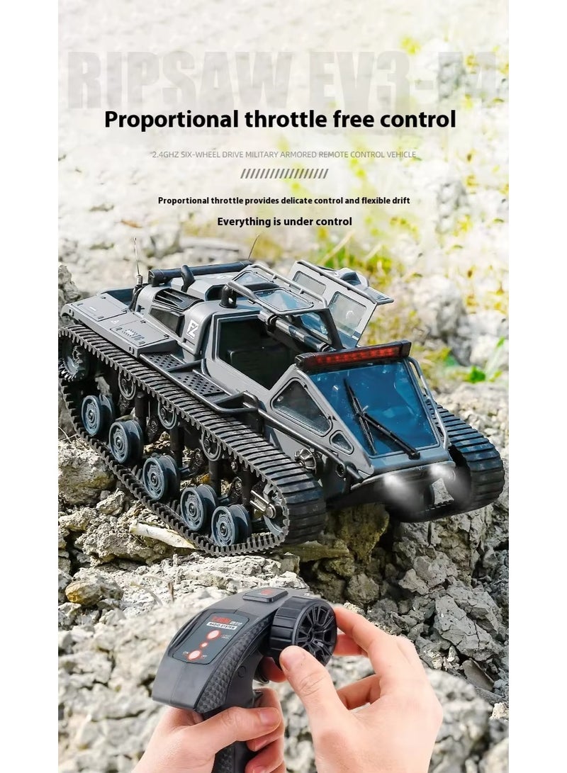 BlueFire 2.4Ghz Remote Control Tank Toy - 15KM/H High-Speed All-Terrain Off-Road RC Crawler with Rechargeable Battery, 360° Drift & Climbing for Adults and Kids - Image 5