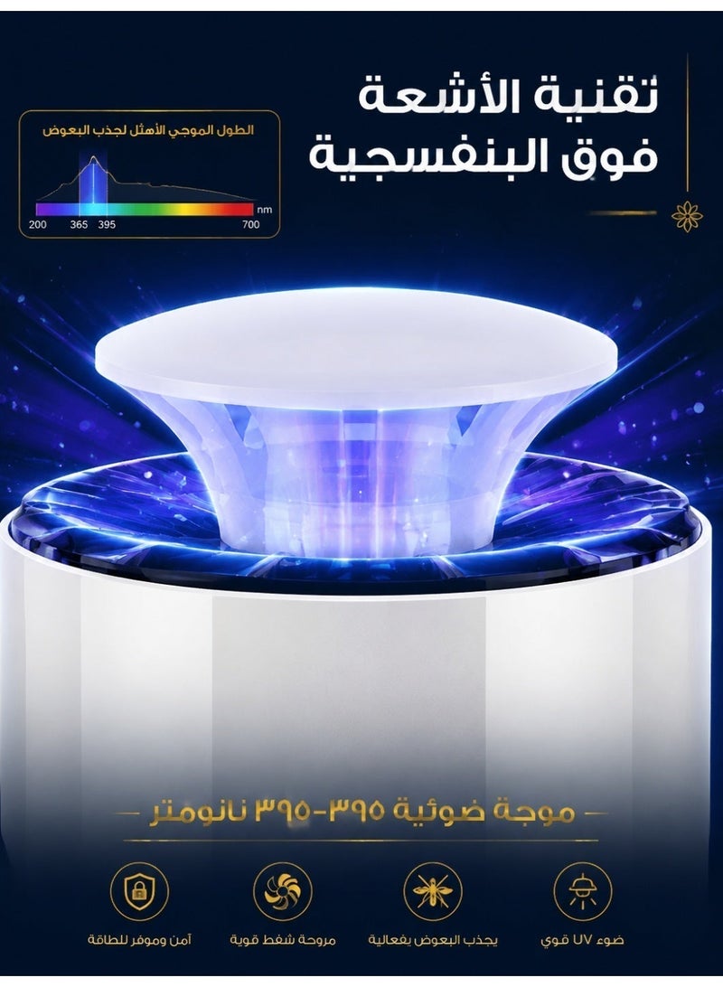 USB-Powered LED Mosquito Killer Lamp, Safe Non-Toxic Insect Trap for Indoor Use - Image 4