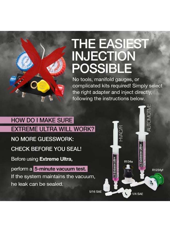 Errecom Extreme Ultra | A/C Leak Stop for HVAC/R and Vehicle Air Conditioning Systems | Works with All Refrigerants, Lubricants and Systems up to 6 Ton (21kW) | None - Image 5