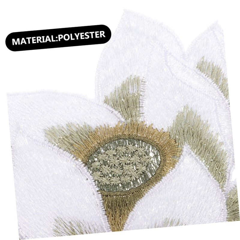 Flower Leaf Appliques Iron On Patches For Clothing Decor Trendy Floral - Image 4