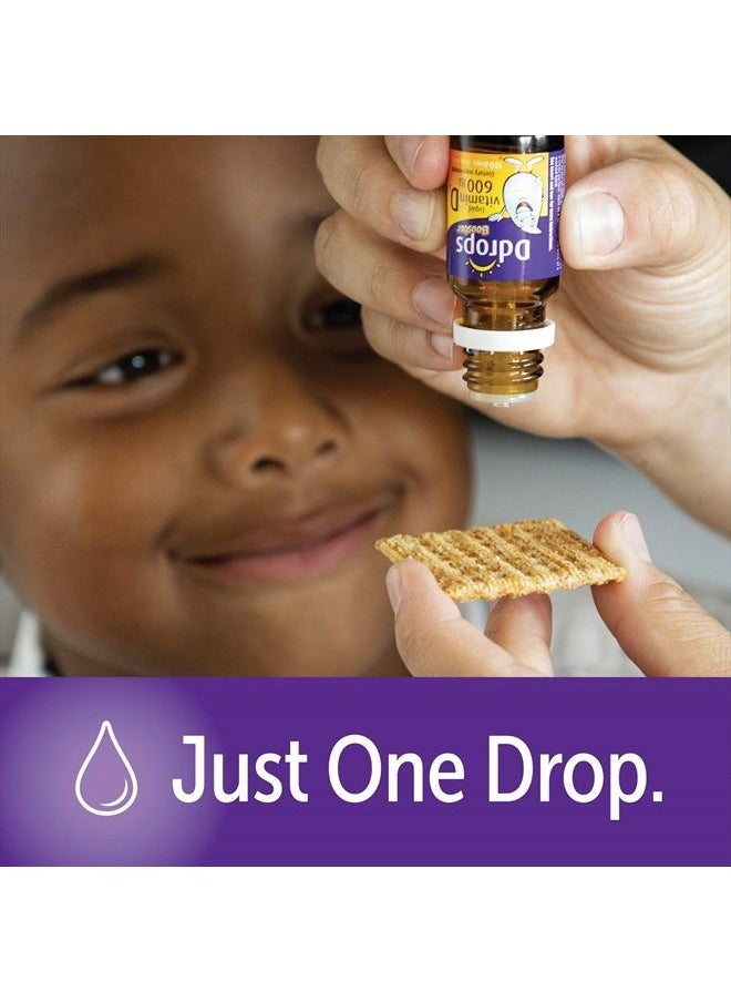 Ddrops Kids Booster 600IU 100 Drops - Daily Liquid Vitamin D for Kids. Support Strong Bones & Immune System in Children. No Preservatives, No Sugar, Non-GMO, Allergy-Friendly  - Image 5