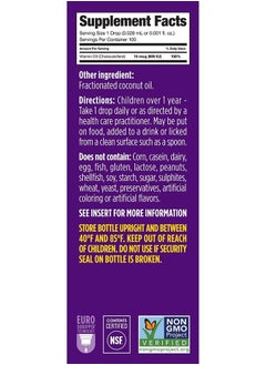 Ddrops Kids Booster 600IU 100 Drops - Daily Liquid Vitamin D for Kids. Support Strong Bones & Immune System in Children. No Preservatives, No Sugar, Non-GMO, Allergy-Friendly  - Image 2