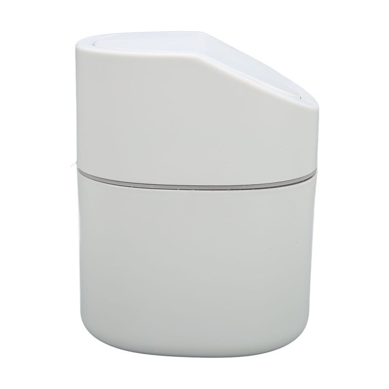 Desktop Garbage Can Button Flip Cover Reduce Odor Trash Debris Collector Can 2L Capacity - Image 5