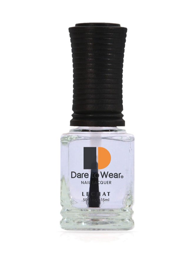 Lechat Nail Polish Super Shine Long Wear Lacquer Quick Drying Nail Color Resists Chips Fading Lasts Up To 3 Weeks Precise Application In One Stroke Nail Paint  Top Coat Dwt01