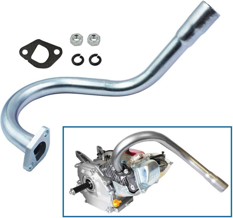 YHB Exhaust Header Pipe added Horsepower Compatible with Predator 212CC Hemi and Non-Hemi and most 196cc OHV Clone engines - Exhaust Pipe brace and silencer not included - Image 2