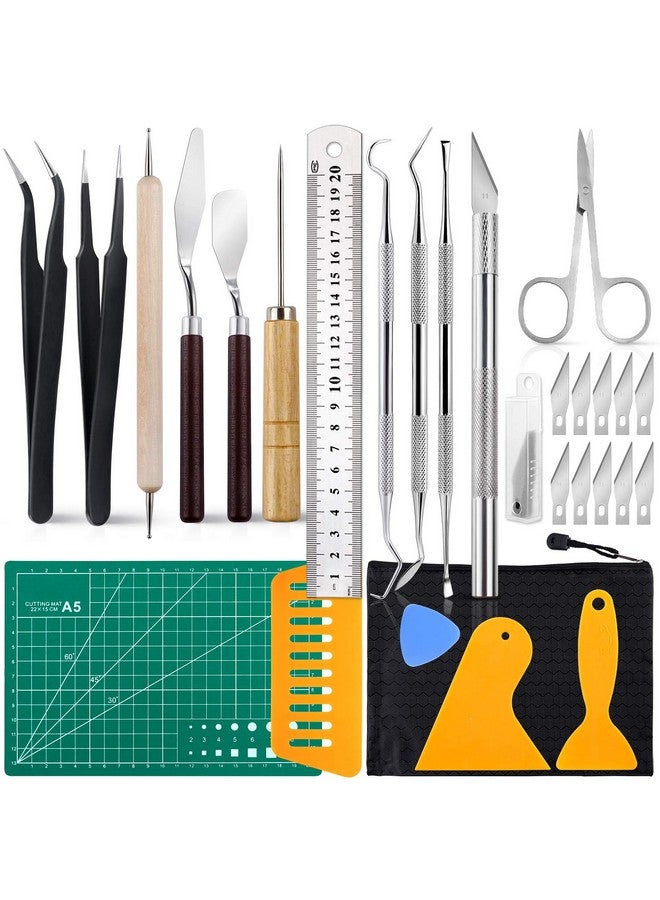 NEOACT 28 PCS Precision Craft Tools Set Vinyl Weeding Tools Kit for Weeding Vinyl, DIY Art Work Cutting, Hobby, Scrapbook - Image 1