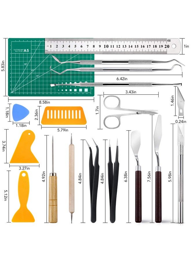 NEOACT 28 PCS Precision Craft Tools Set Vinyl Weeding Tools Kit for Weeding Vinyl, DIY Art Work Cutting, Hobby, Scrapbook - Image 2