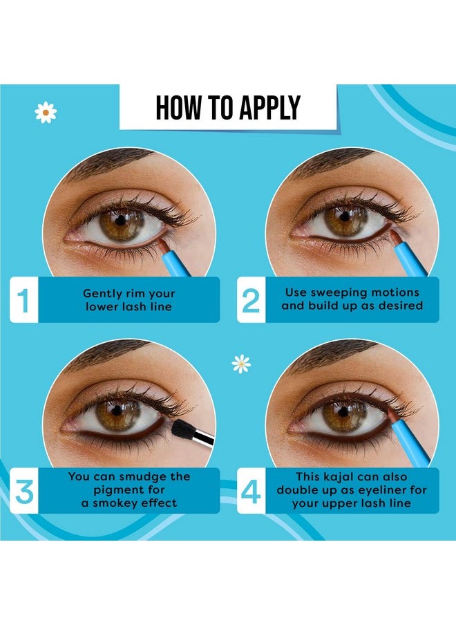 SUGAR POP - Longwear Matte Kajal - 03 Brown - Intense Brown Kohl Kajal | Long Lasting, Smudge Proof Pencil, Water Proof, Single Stroke Velvet Finish | Lasts Up To 16 Hours - Image 1