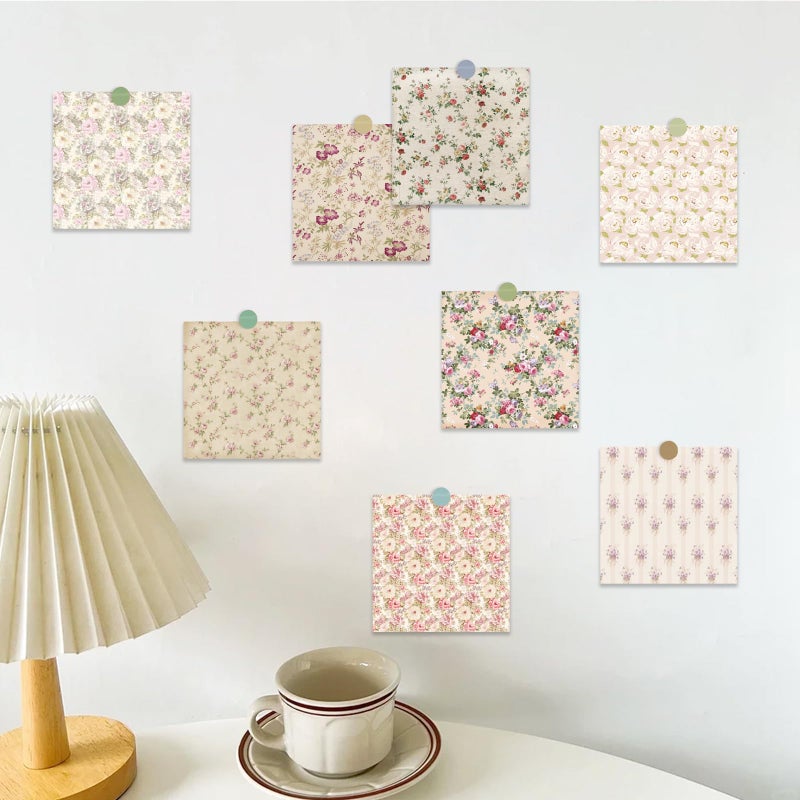 PRSTINCOL Scrapbook Paper,16 Sheets 5.8x5.8 Inch Vintage Floral Style Scrapbook Supplies,Single-Sided Vivid Origami Decoupage Paper for DIY Crafts, Card Making, Art Journaling - Image 4