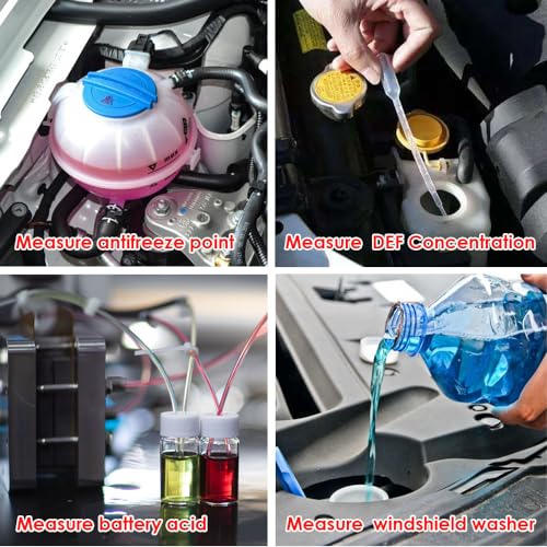 aichose 4-in-1 DEF Antifreeze Coolant Refractometer for Automobile Antifreeze System, Diesel Exhaust Fluid, Battery Acid and Windshield Washer Fluid - Image 3