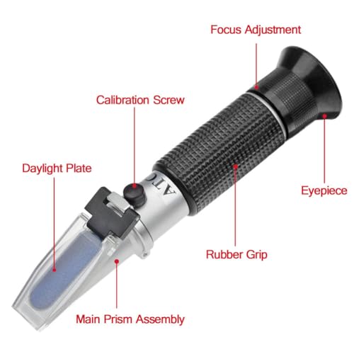 aichose 4-in-1 DEF Antifreeze Coolant Refractometer for Automobile Antifreeze System, Diesel Exhaust Fluid, Battery Acid and Windshield Washer Fluid - Image 4