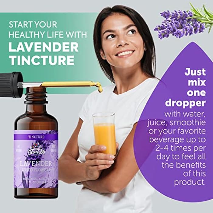 FLORIDA HERBS Lavender Flower Liquid Extract for Calming Nervous System Support, Organic Lavender Extract (Lavandula X Intermedia) Dried Flow 2 Fl Oz - Image 4