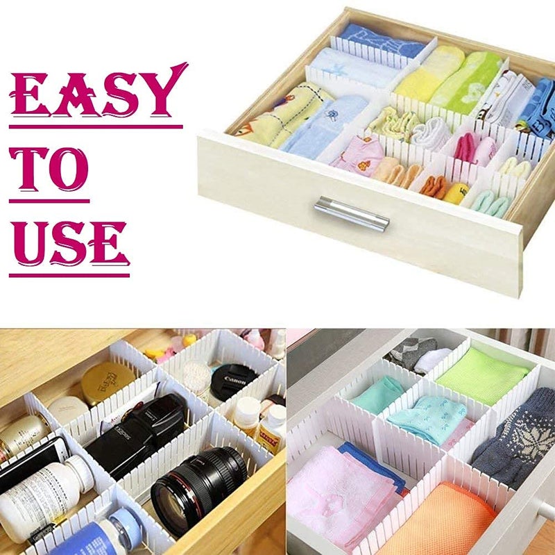 siddhmurti Adjustable Divider Drawer Storage Organizer for Makeup Tools Kitchen Cutlery Office Desk Clinic Bedroom 8 Pic - Image 5