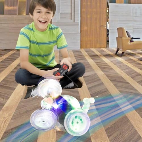 Mindscope Turbo Twisters Blue 49 MHZ Bright LED Light Up Stunt RC Remote Control Vehicle - Image 5