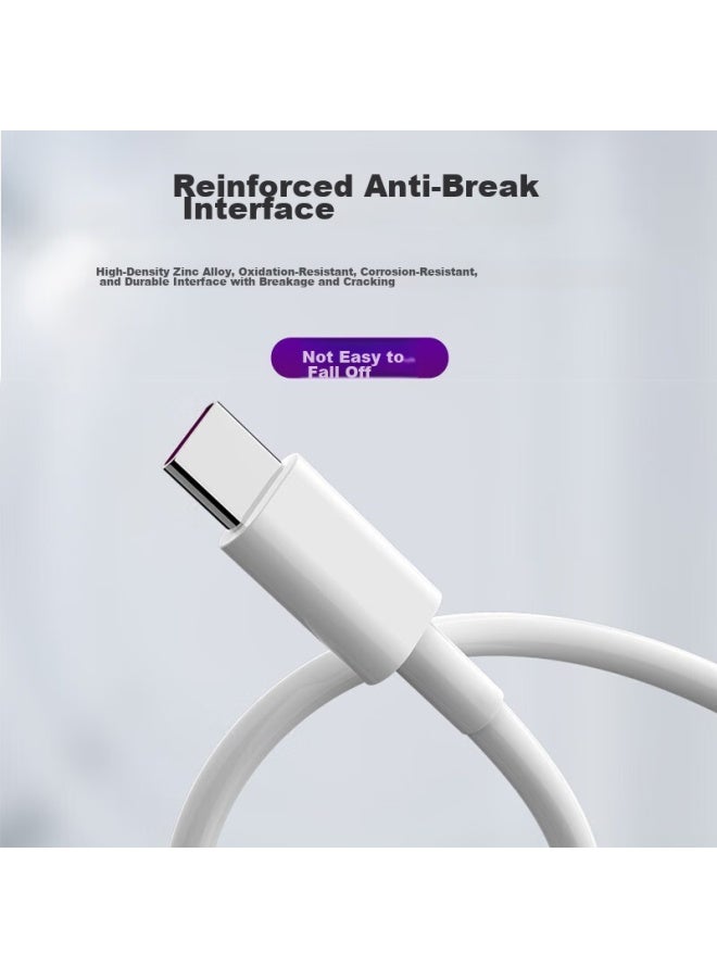 Diyi Workshop Deyi Gongfang Huawei Fast Charging Kit, Data Cable Type-c/usb-c Charging Cable, Compatible With Apple 15/16 Tablets Ipad/xs, Huawei 40w Fast Charging Head + 2-meter Cable - Image 4