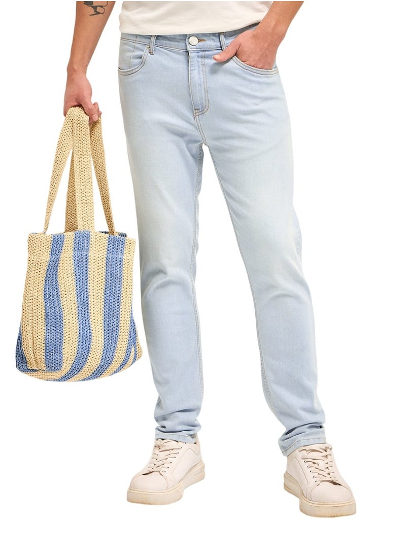 THE BEAR HOUSE Men’s Jeans Lightweighted & Comfortable, Perfect for Casual Wear, Ideal for Everyday & Summer Wear  - Image 1