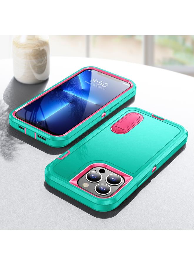 اس-توب حافظة لهاتف iPhone 14 3 في 1 حافظة هاتف متينة مع حامل - Image 4