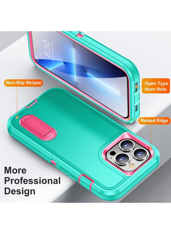 اس-توب حافظة لهاتف iPhone 14 3 في 1 حافظة هاتف متينة مع حامل - Image 5