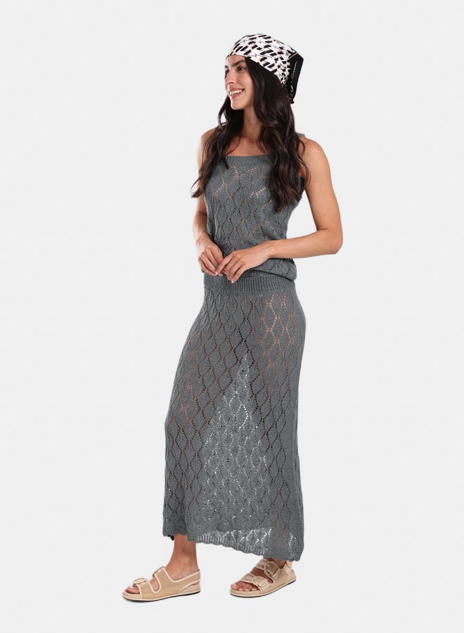 Carina Sleeveless Knitted Beach Set - Image 5