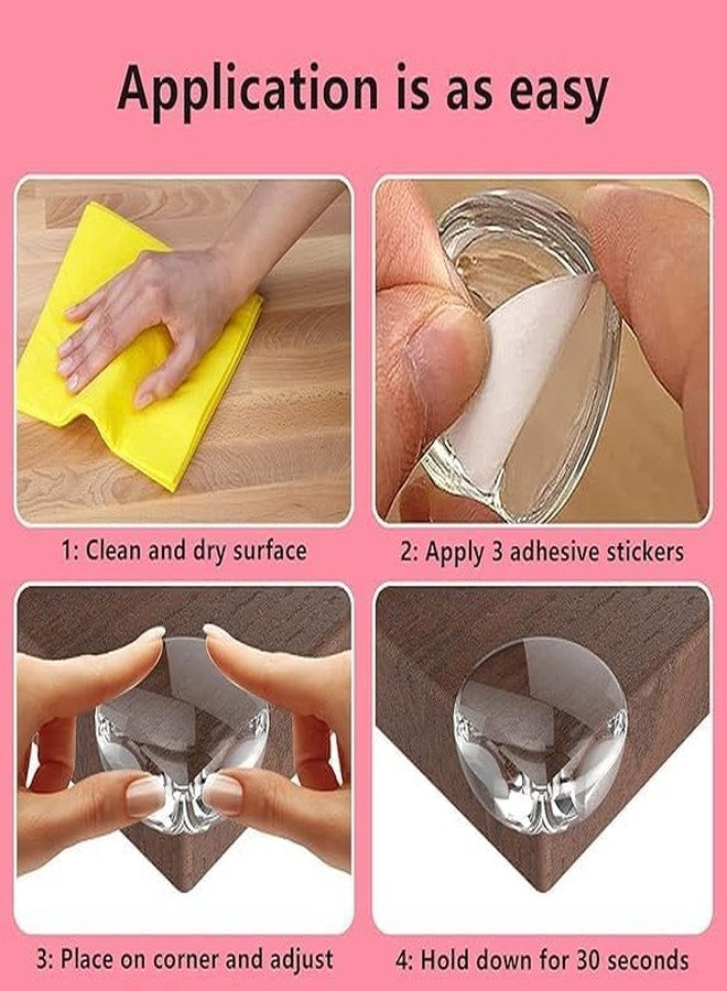 KITDAO Furniture Corner Protectors - Soft Silicone Safety Guards for Tables, Desks & Sharp Edges - Transparent Childproof Bumpers, Strong Adhesive, Remove (Pack of 8) - Image 3