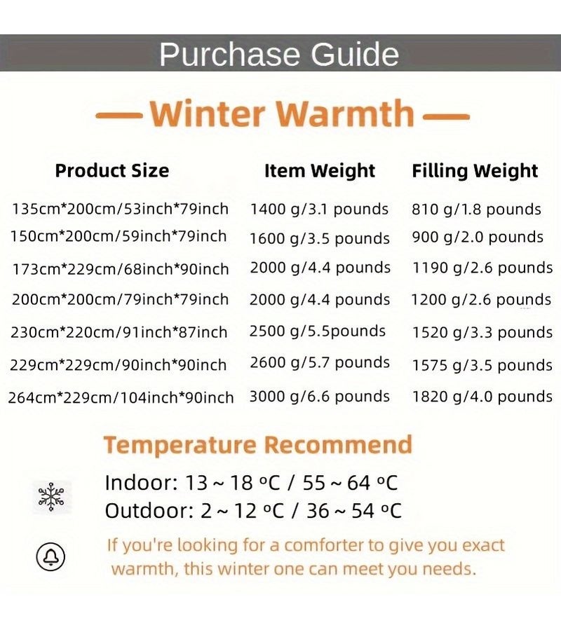 1pc Luxurious Comforter Duvet Insert White 59.06 by 78.74 Inches Heavy Winter Weight 300 Thread Count Super Soft Fabric 85 Percent Fluffy Goose Feather And 15 Percent Down Filling - Image 4
