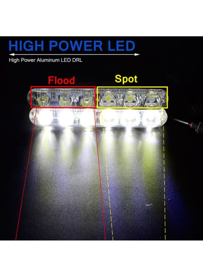 2 -Piece 6 LED Daylight Driving Light - Image 5