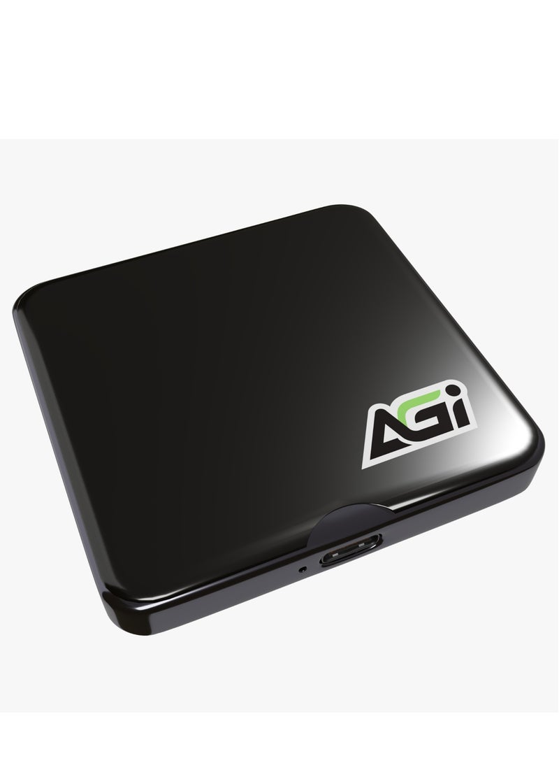 AGI EDM38 2TB Magnetic Portable External SSD, USB 3.2 Gen2x2 with 20Gbps Speed, Read Speed of up to 2050MB/s, Compatible with Laptop, Notebook, PC, iPhone 15 Series - BLACK  - Image 3