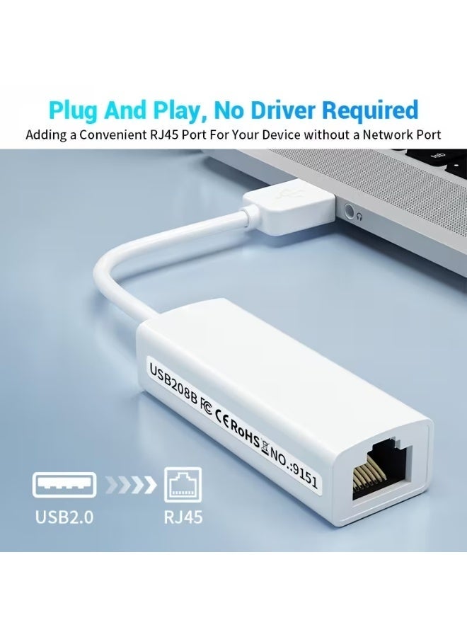 HMC USB 2.0 to RJ45 Ethernet Adapter – 100Mbps Plug & Play LAN Network Adapter for Laptop & PC - Image 4