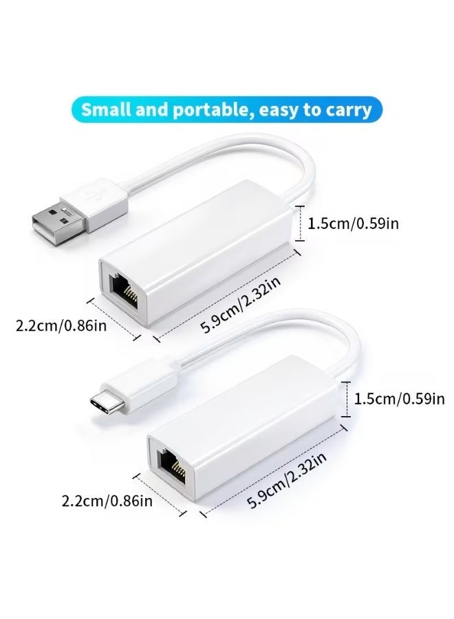 HMC USB 2.0 to RJ45 Ethernet Adapter – 100Mbps Plug & Play LAN Network Adapter for Laptop & PC - Image 2