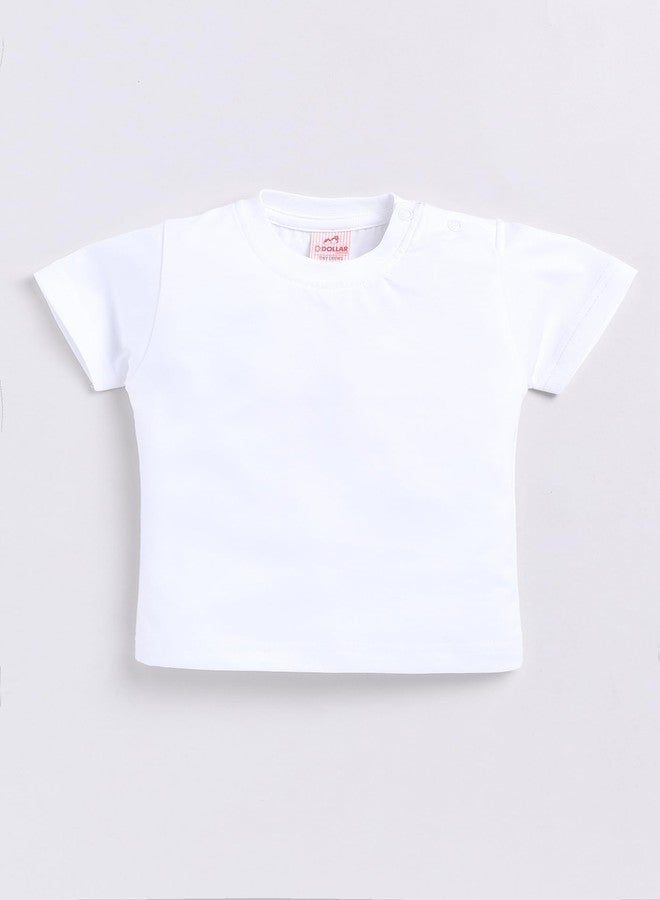 دولار أفرولات أطفال من دولار جونيور، بنين وبنات، أبيض - كحلي، مقاس 1-3 أشهر - Image 2