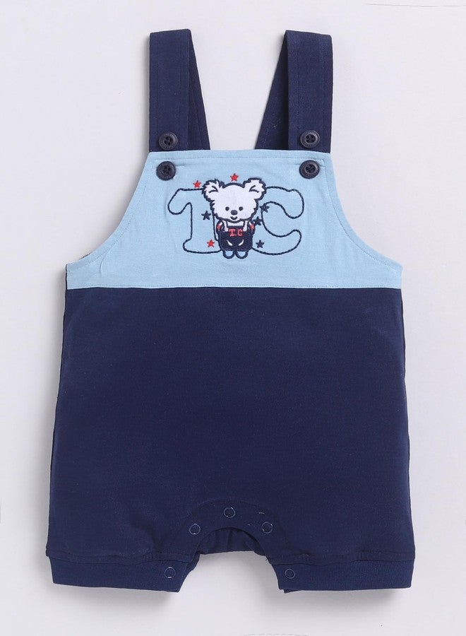 دولار أفرولات أطفال من دولار جونيور، بنين وبنات، أبيض - كحلي، مقاس 1-3 أشهر - Image 3