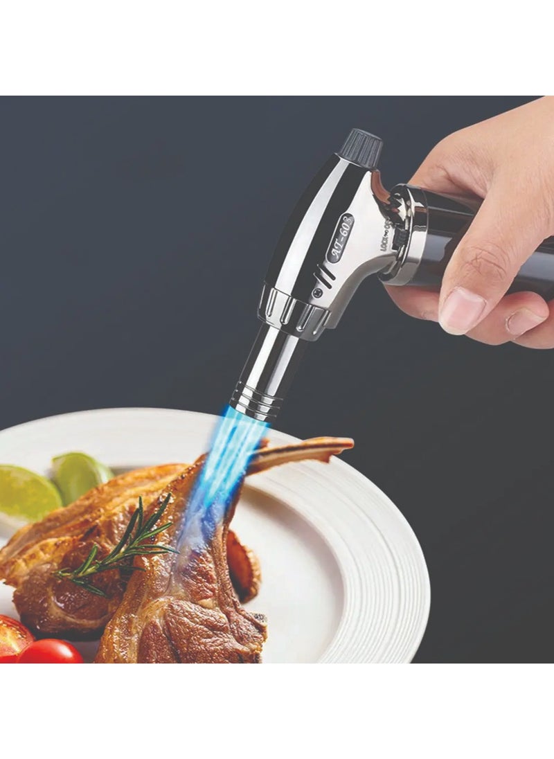 Tafan Tafan Cooking Blow Torch, Adjustable Flame Cooking Torch Lighter (Max 2500°F), Refillable Butane Burner with Safety Lock for Cooking, Grilling,  - Image 5