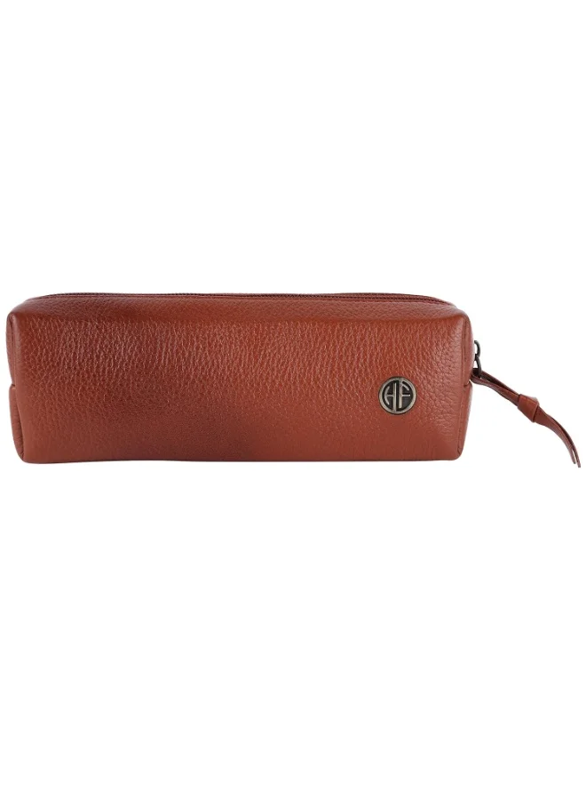 Hammonds Flycatcher  Utility Pouch-Multi-Use Genuine Leather Pencil Case, Cosmetic Pouch, Stationery Pouch, Coin Pouch, Makeup Brush Pouch For Women & Men-School & Office Organizer  | Best Price UAE