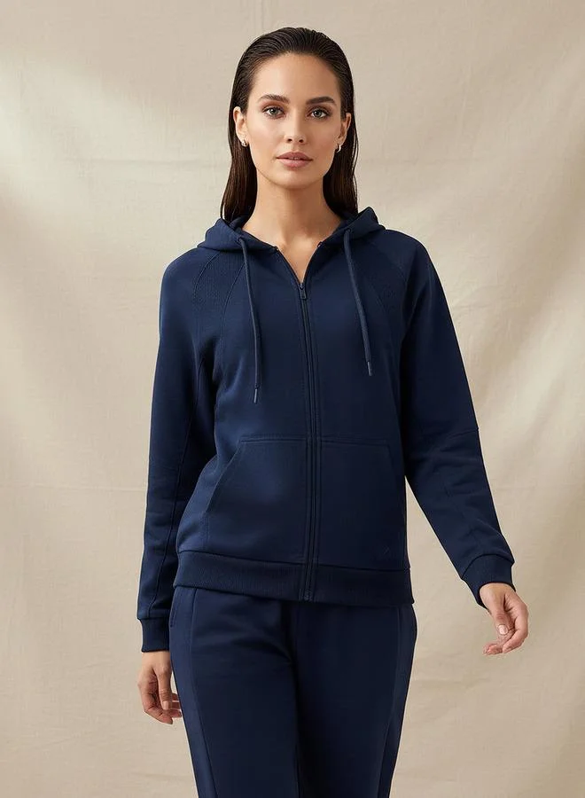 Splash Active Women Kangaroo Pockets Hooded Jacket