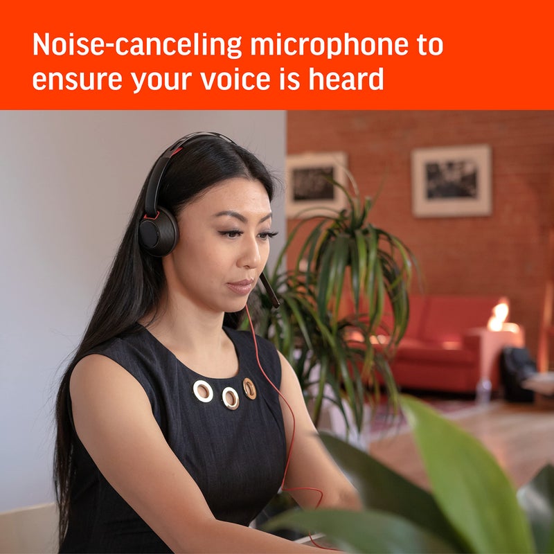 Poly Plantronics - Blackwire C5220 - Wired, Dual-Ear (Stereo) Headset with Boom Mic - USB-A, 3.5 mm to connect to your PC, Mac, Tablet and/or Cell Phone - Image 5